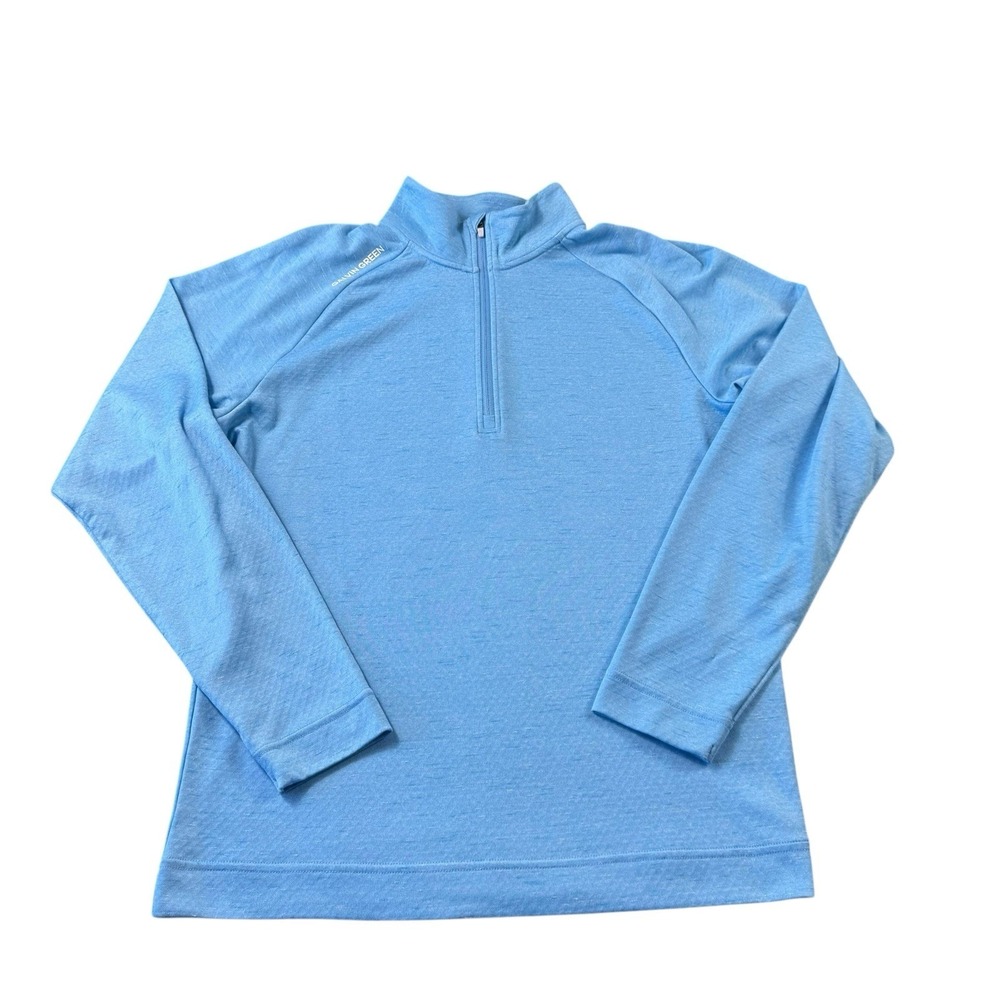Galvin Green Mens Blue Half Zip Performance Pullover Golf Sweater Size Medium